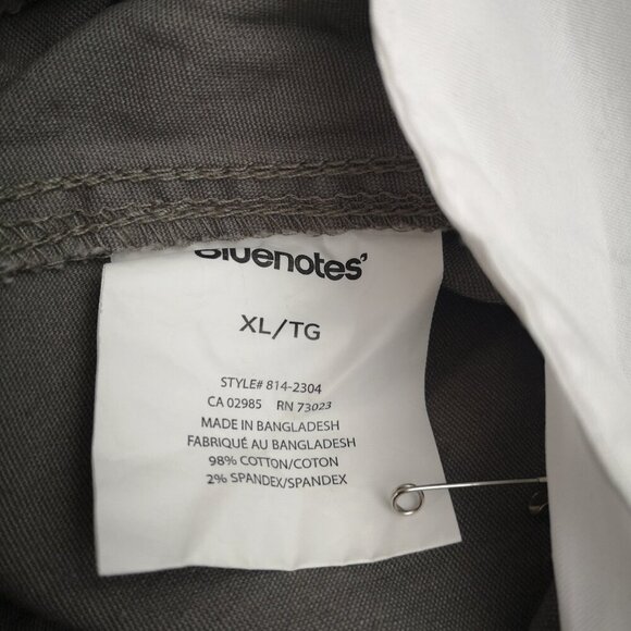 NWT Bluenotes Men's Size XL Dark Grey Elastic & Tie Waist Relaxed Cargo Jogger - Picture 5 of 16